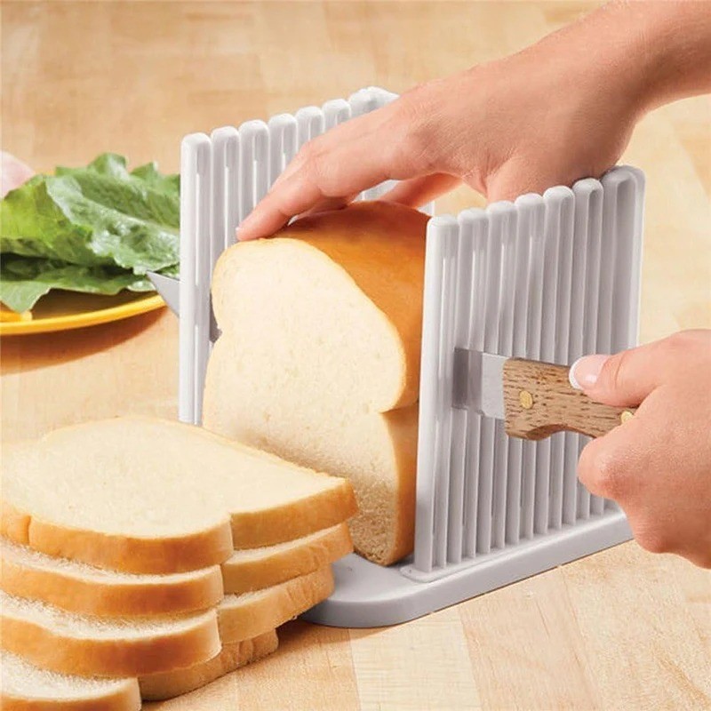 Adjustable Bread Slicer Guide Foldable Cutter for Homemade Bread Tool