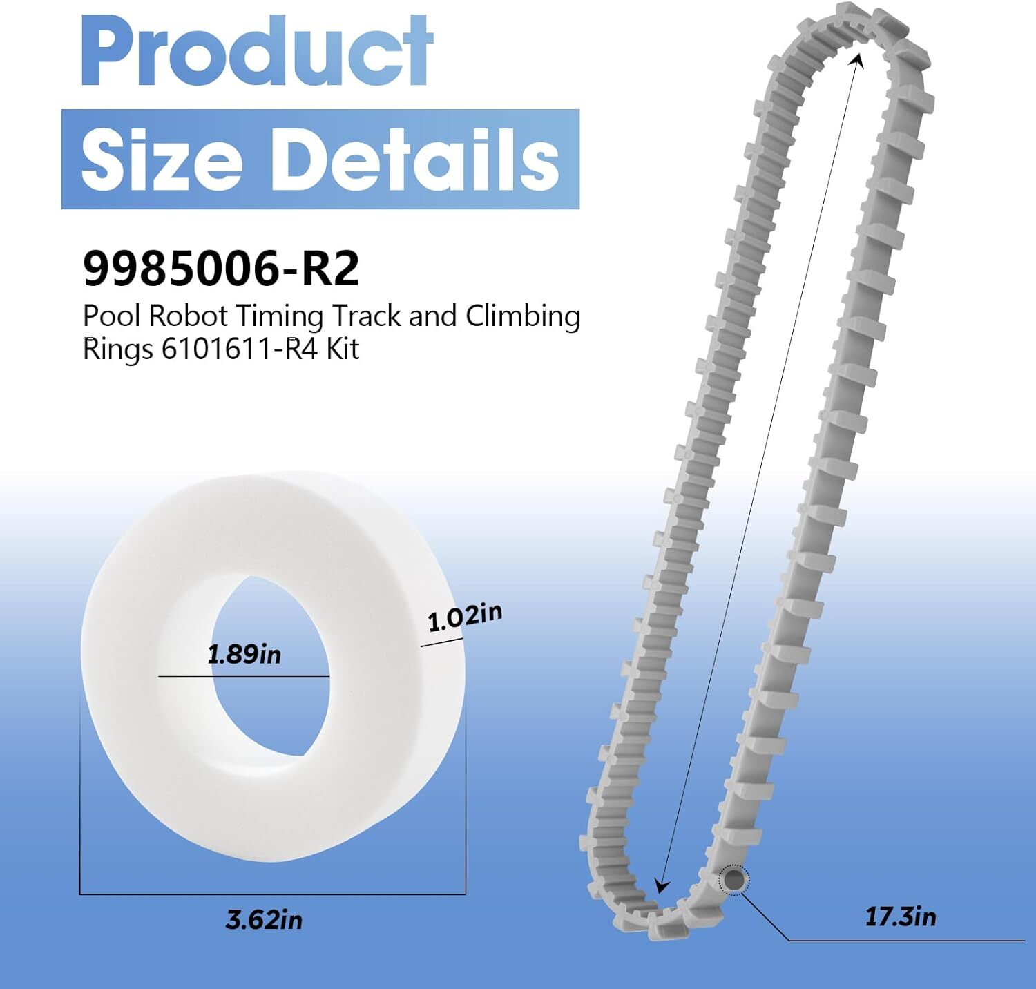 Dolphin Nautilus CC Plus Pool Cleaner Accessory Kit: Rings Tracks & Wheels New gallery