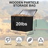 Wood Pellet Storage Containers, 3Pack 20LBs Black Wood Pellet Storage Contain... gallery