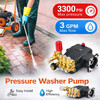 Pressure Washer Pump Power Washer Pump 3/4" Horizontal 3300 PSI 3 GPM gallery