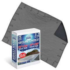 PoolCoverChoice Winter Swimming Pool Cover for 12 ft x 24 ft Rectangular Pool