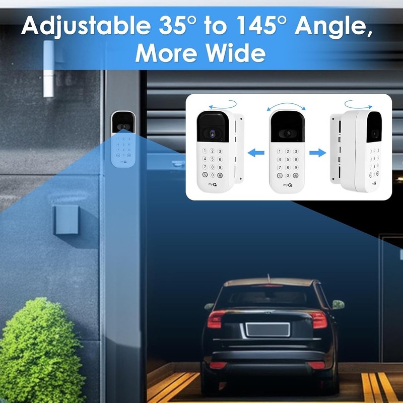 Garage Door Camera Mount Swivel Bracket Adjustable Angle for myQ Video Keypad gallery