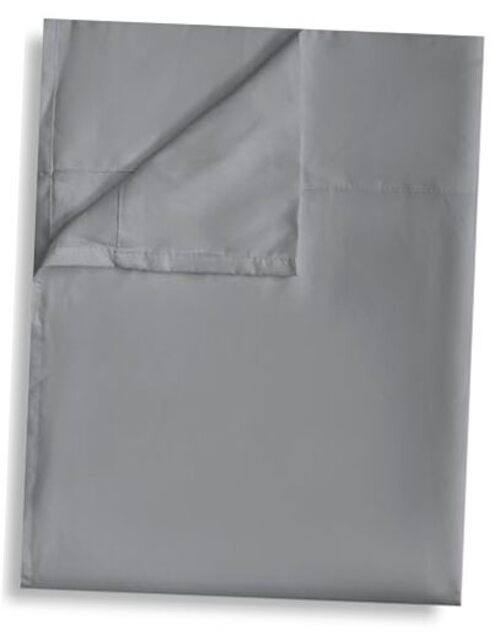Flat Sheet Only Pack Top Bed Sheets, Soft Breathable Brushed King 1 Light Gray