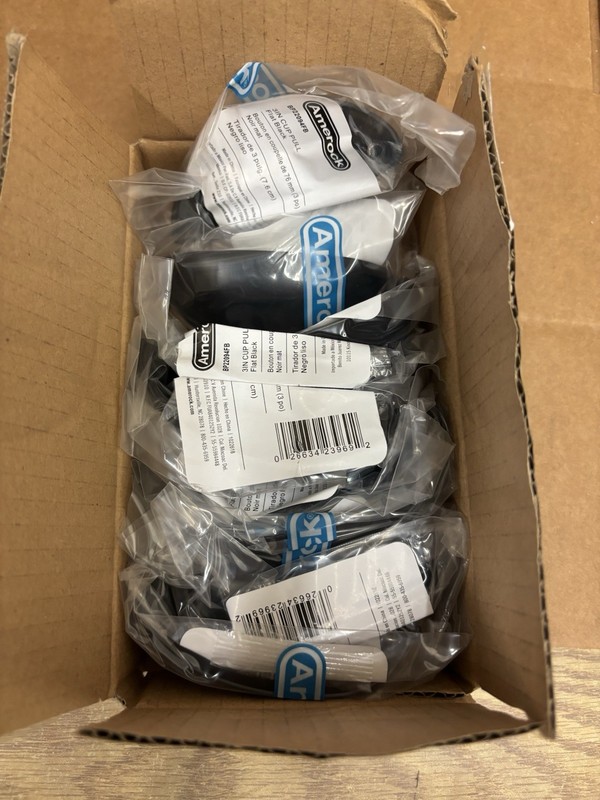 10-Pack Amerock 3” Cabinet Cup Pull Flat Black 10PK22094FB gallery