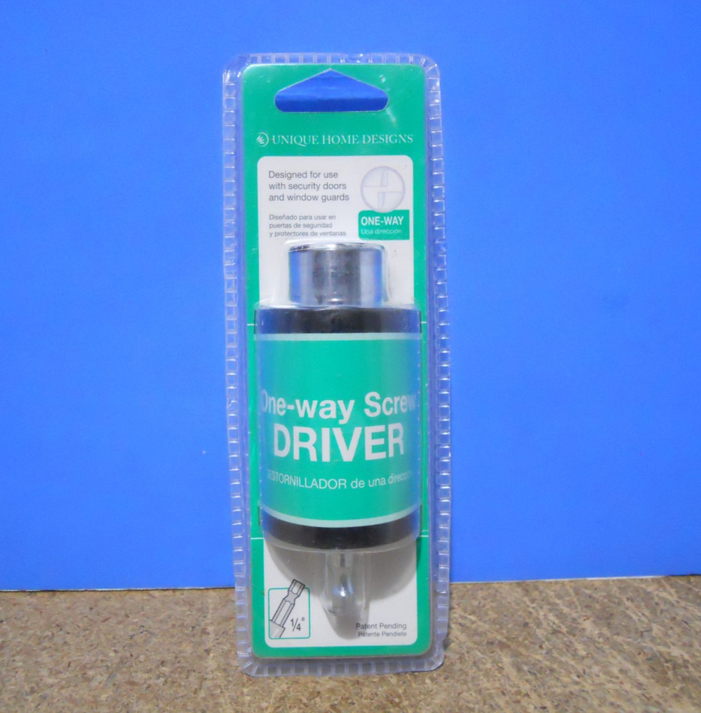 Unique Home Designs One-Way Screw Driver IDA09200003000 For Security Doors