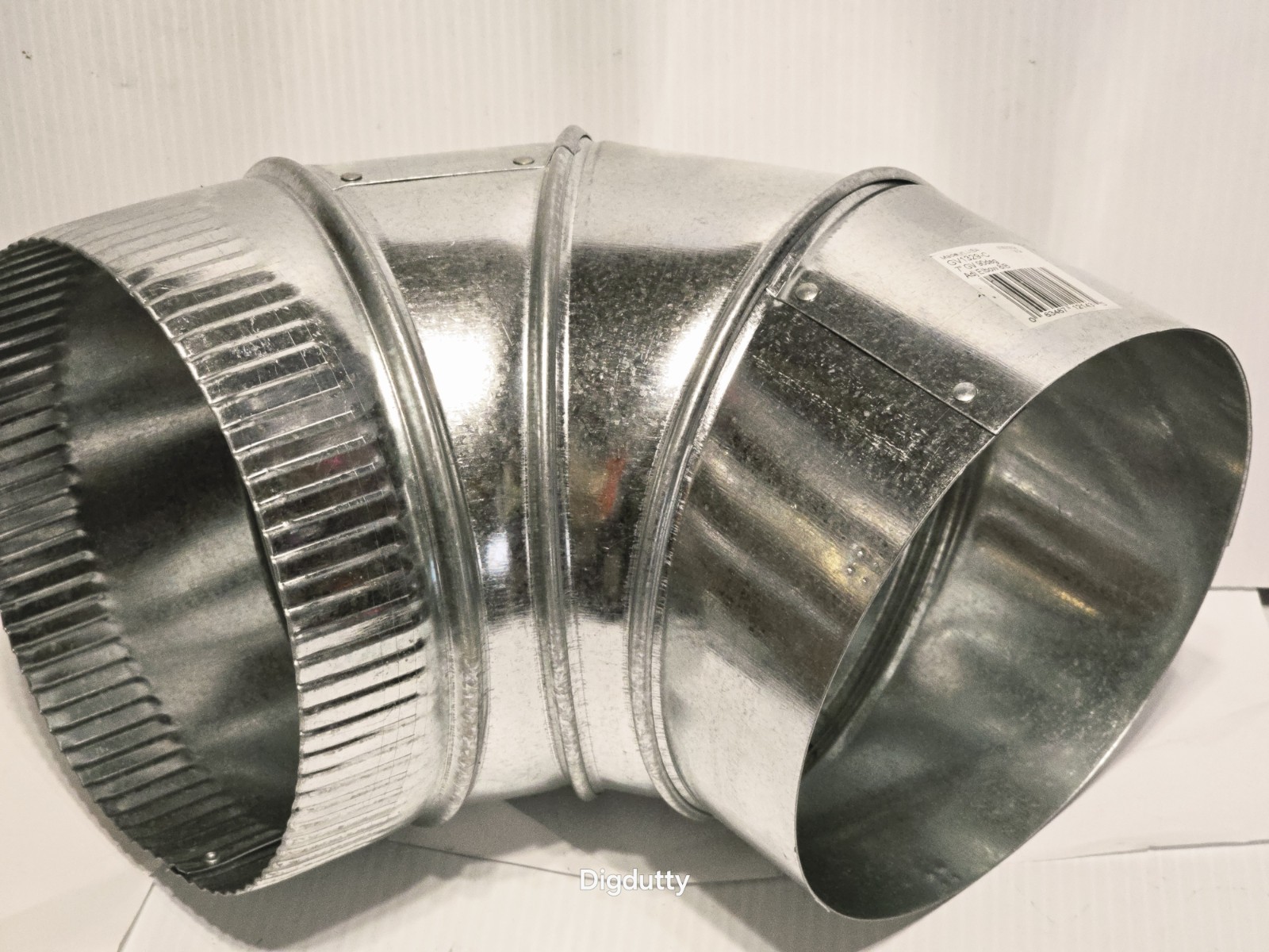Imperial 30 Ga. 7 In. Galvanized Adjustable Stove Furnace Pipe Elbow GV1329-C gallery