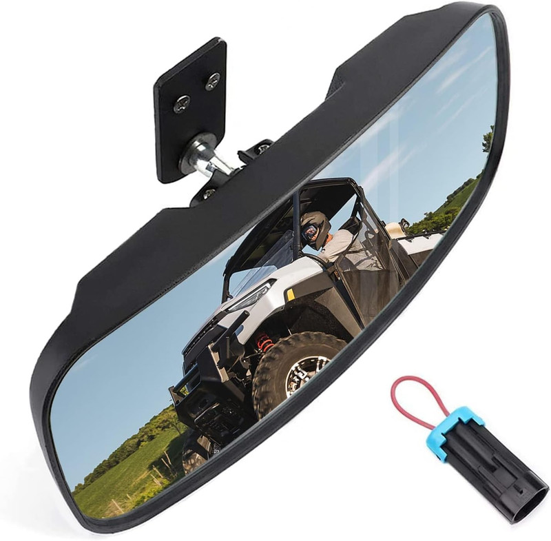 UTV Rear View Mirror Compatible with Polaris Ranger 500 570 900 XP 1000 Xp/Crew gallery
