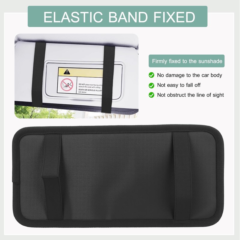Nextpal Sun Visor CD Holder, 12-Capacity Car Visor Organizer with DVD Sleeves... gallery
