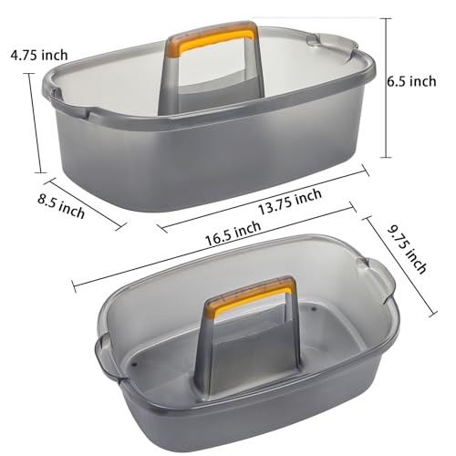 2 Pack Cleaning Supplies Caddy, Plastic Large Cleaning Supply Storage Bucket gallery