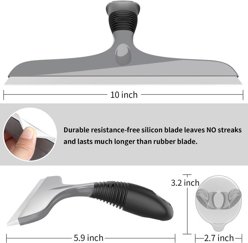 Multi-Purpose Silicon Squeegee for Window, Glass, Shower Door, Car Windshield... gallery