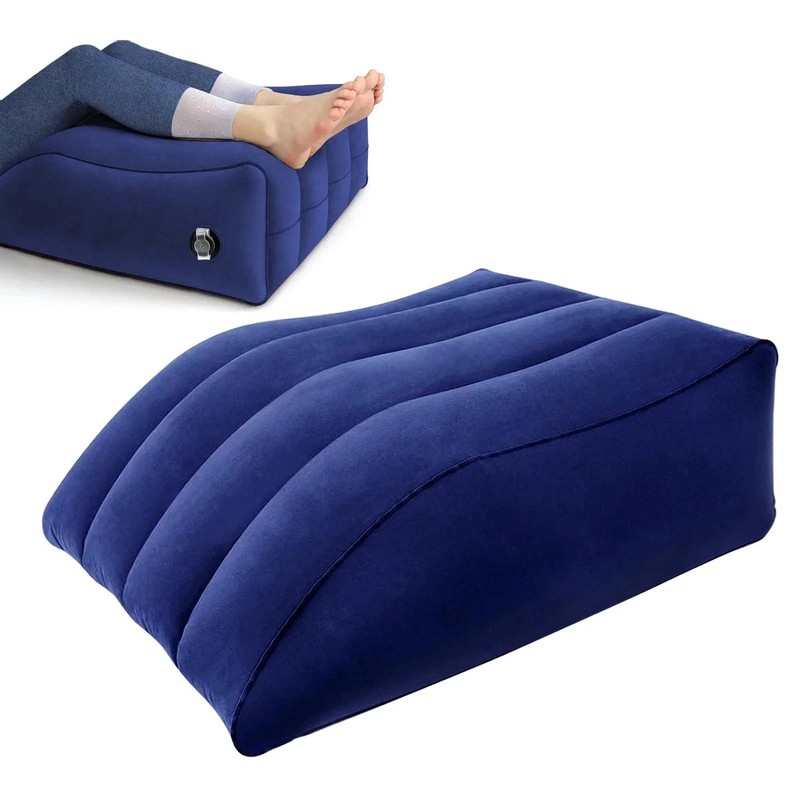 Inflatable Leg Elevation Pillow Wedge for Swelling Relief, Circulation Support gallery