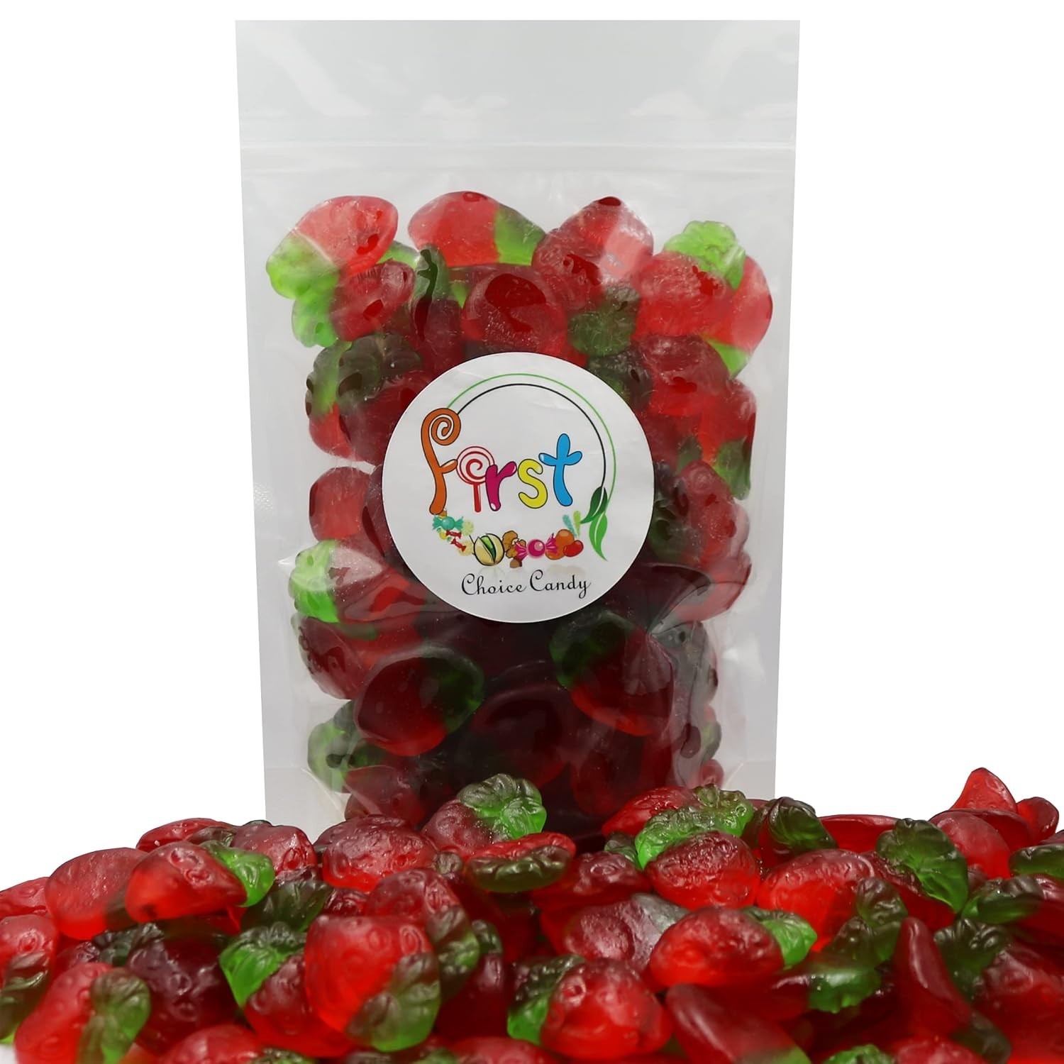 FirstChoiceCandy Whole Strawberry Gummy Fruit Candy gallery