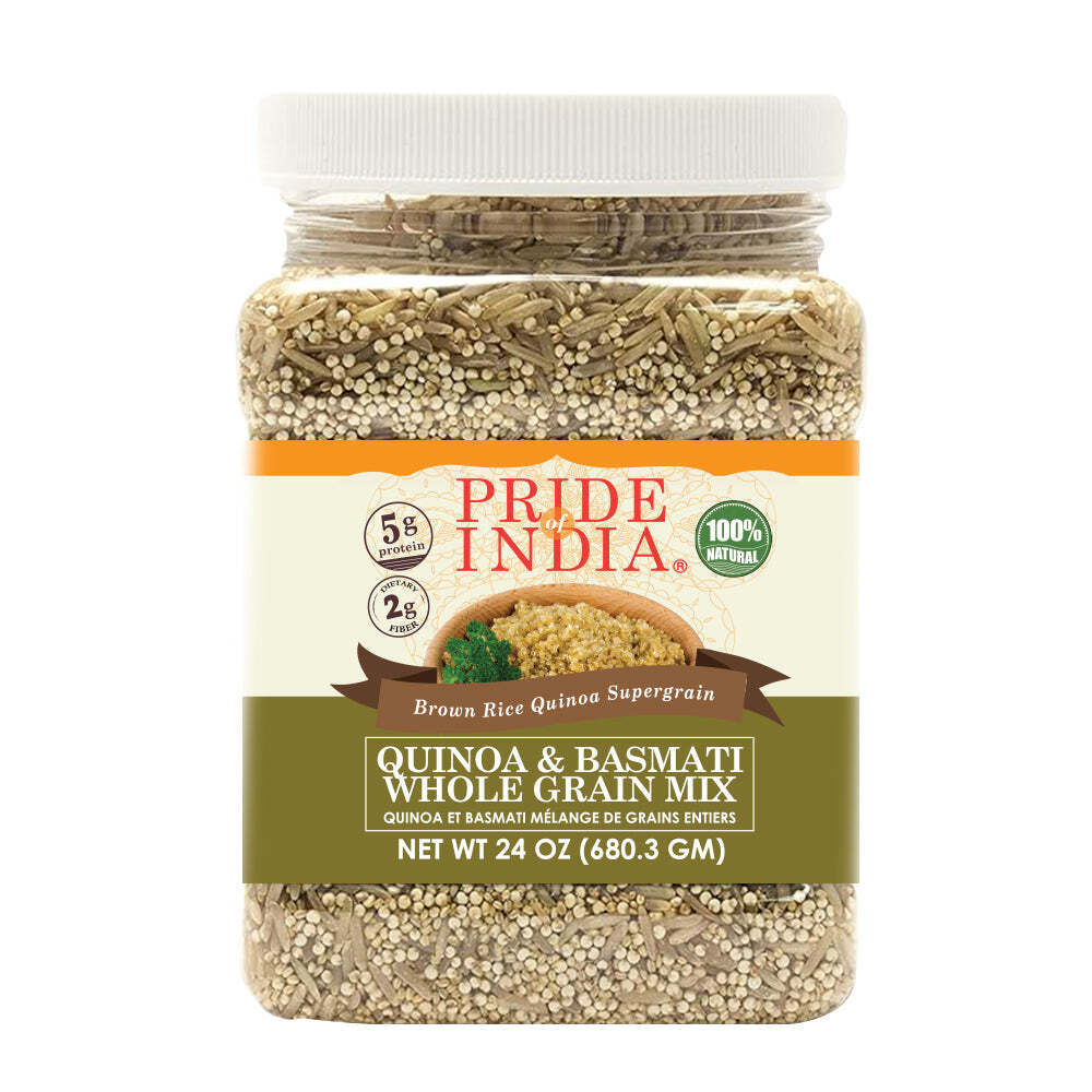 Quinoa & Brown Basmati Whole Grain Mix - Protein Rich Super Grain Jar gallery