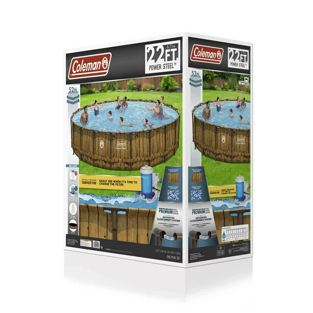FREE Ship Coleman Power Steel Pool Replacemen Horizontal Beam 22ft, 24ft x52" gallery