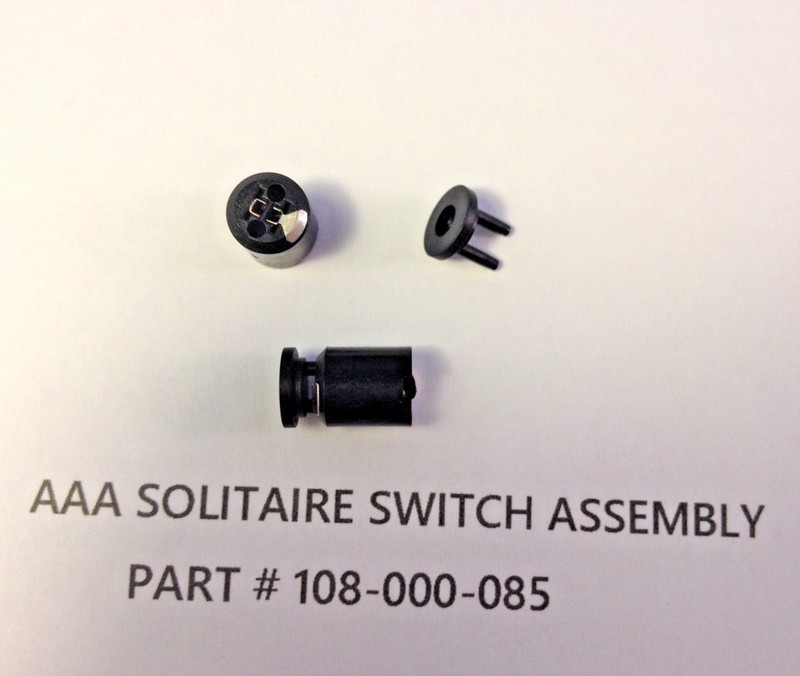Authentic "AAA" Mini Maglite Solitaire Switch Repair Assembly 108-000-085 gallery