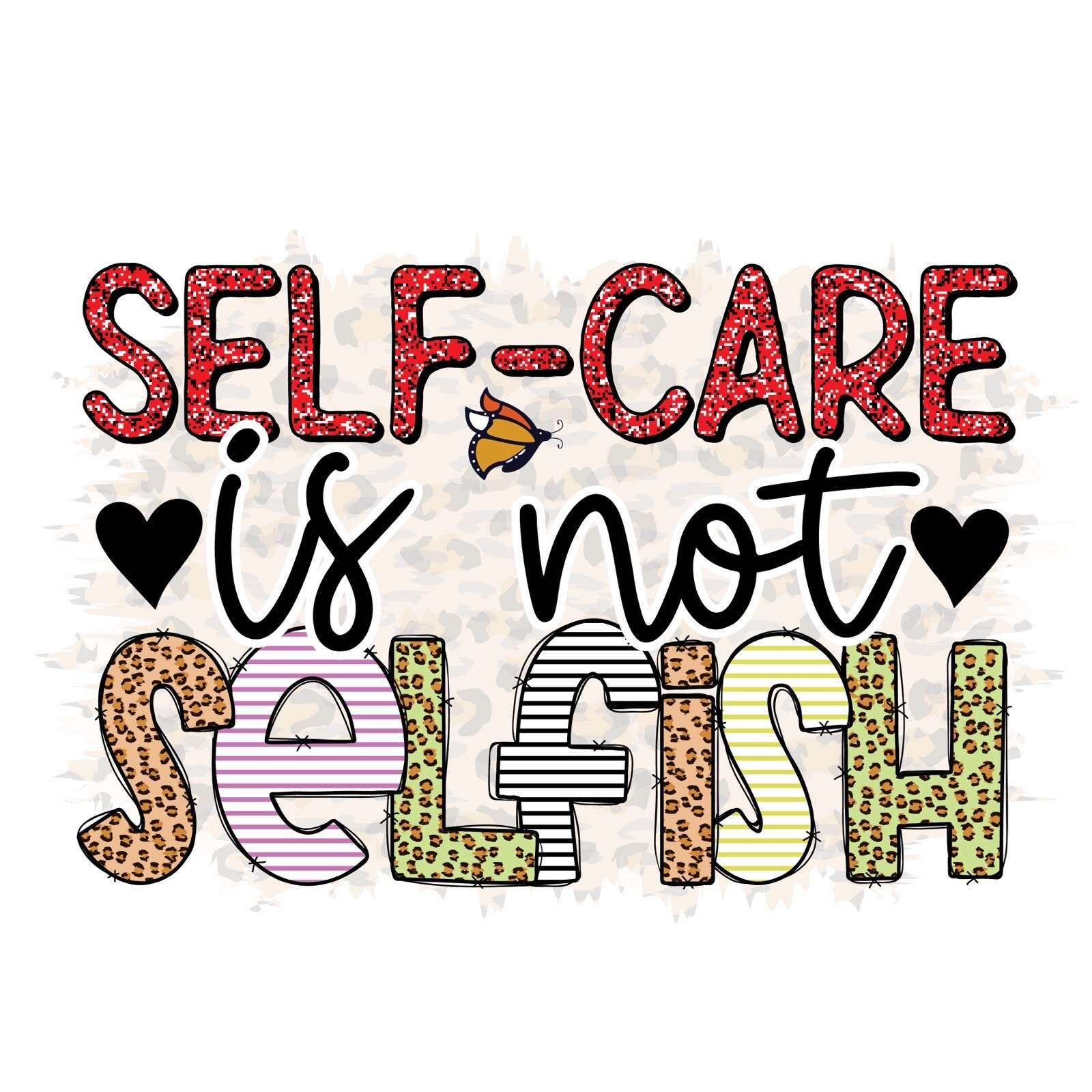 Self Care Is Not Selfish Sticker Positive Depression PTSD Heal Mental (4 Inches) gallery