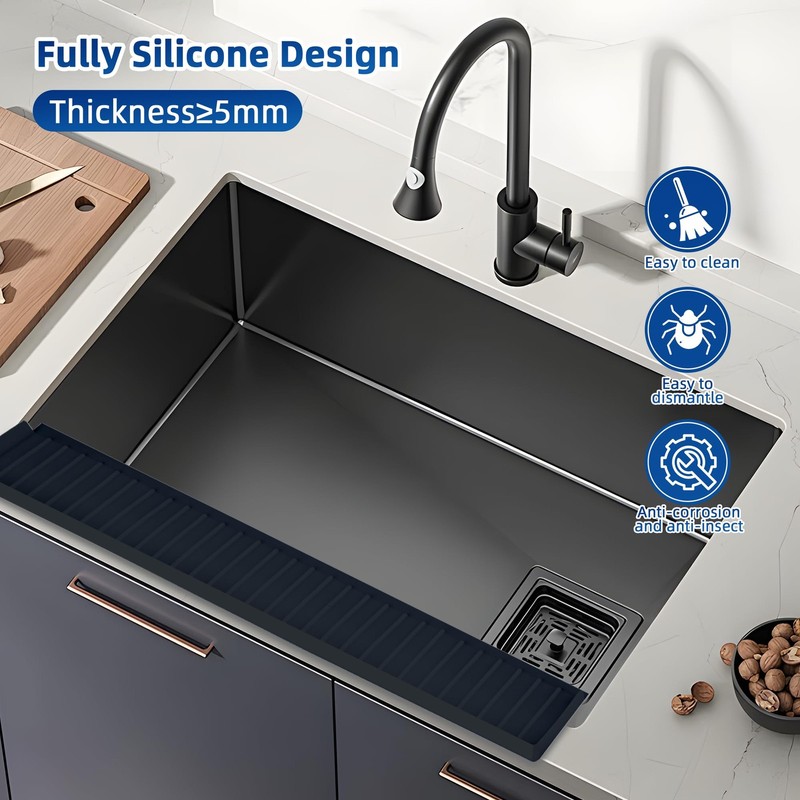Sink Edge Protectors for Kitchen Single and Double Sink,Kitchen Sinks Splash ... gallery
