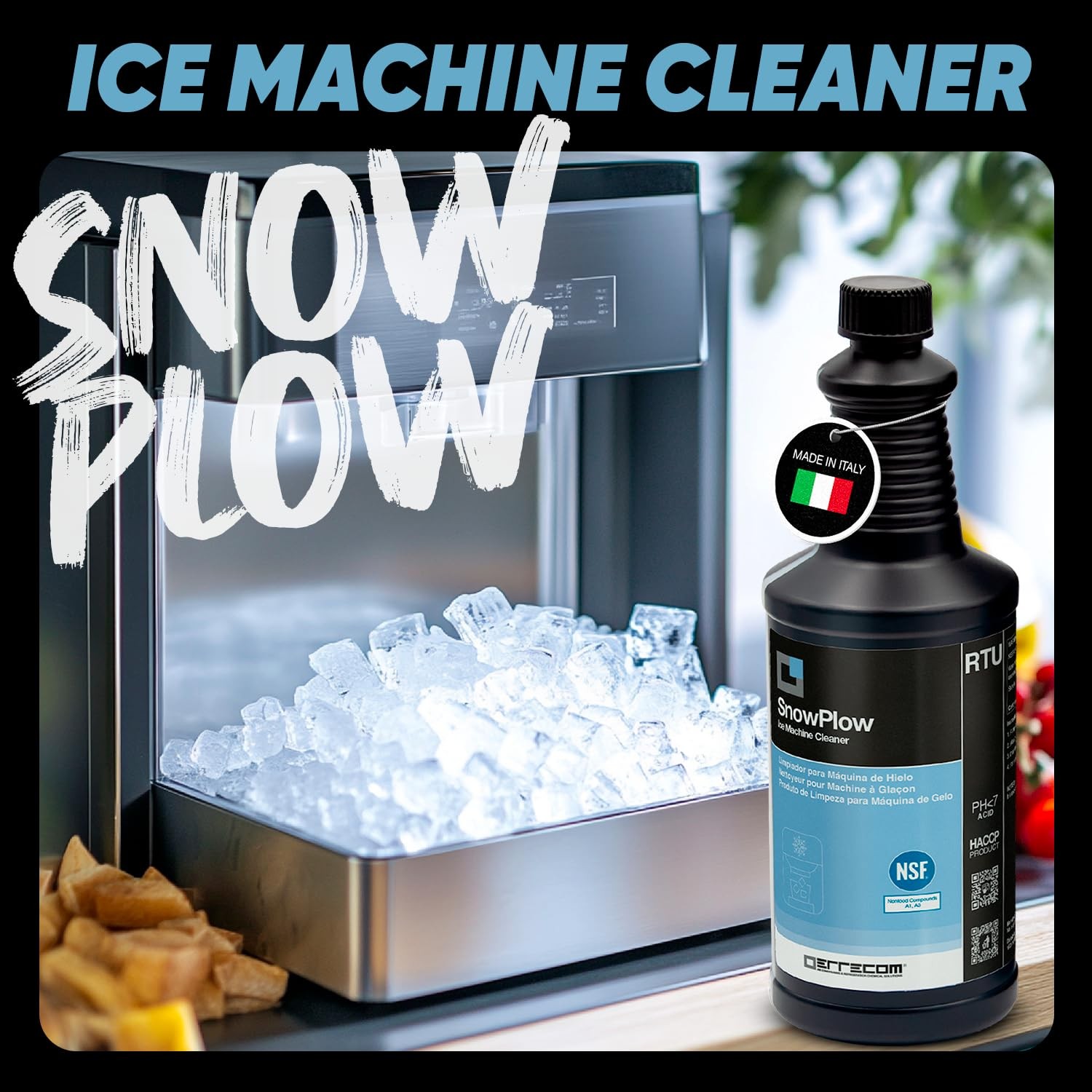 ERRECOM Snowplow, Ice Machine Cleaner and 34 Fl Oz (Pack of 1), Snowplow gallery