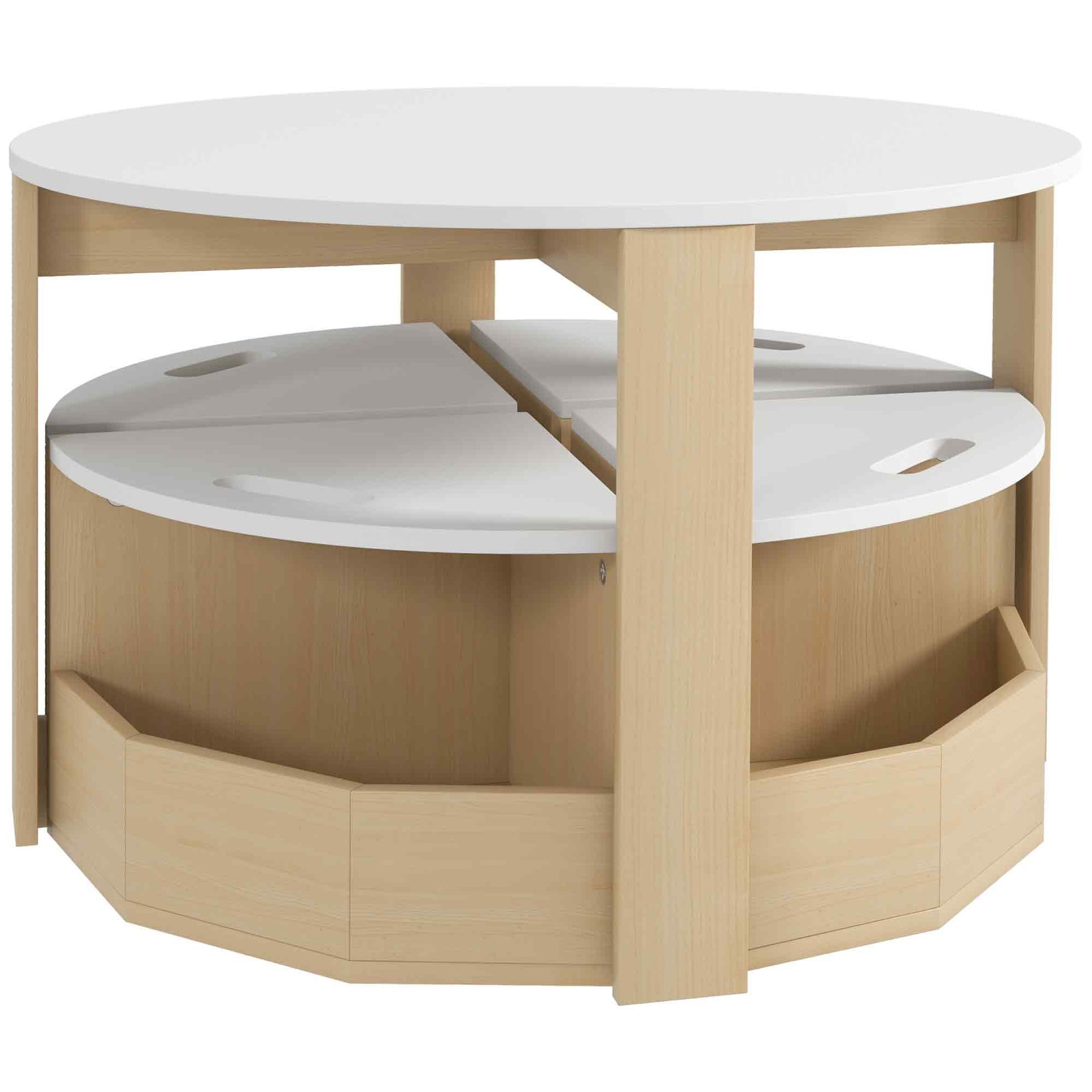 5 Piece Kids Table and Chairs Set with Storage for Art Drawing Playroom Nursery gallery