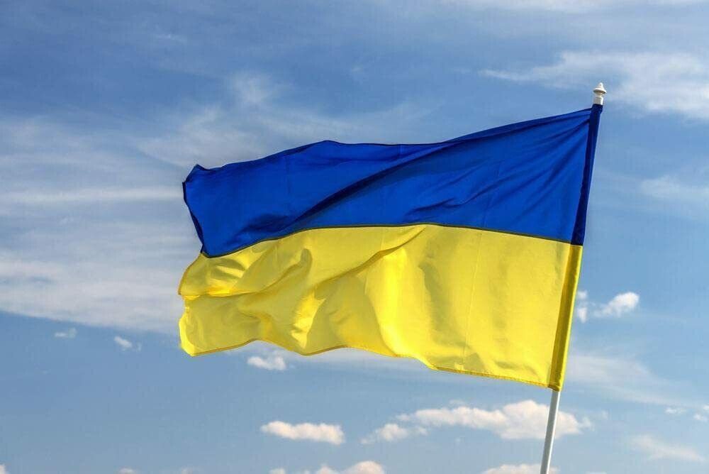3x5Ft Ukraine Flag Plain Premium Quality Ukrainian House Banner Grommets 100D US gallery