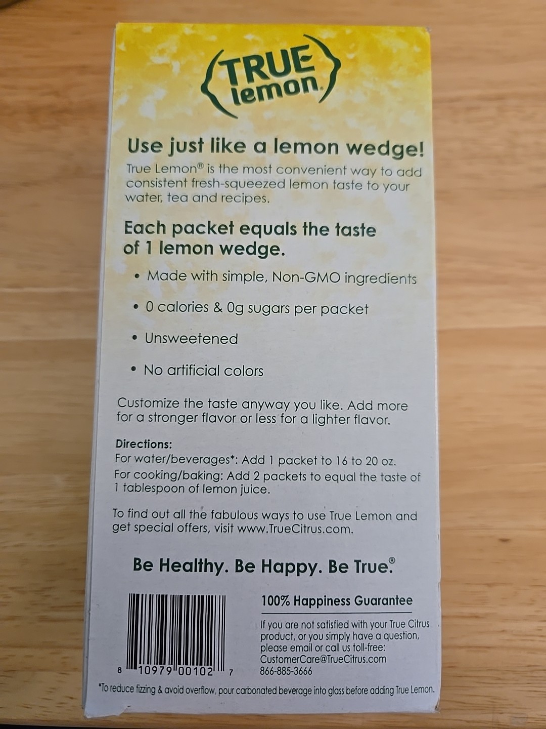 100 Pack TRUE LEMON Water Flavoring Packets - 0 Cal, Fresh Lemon Taste Anywhere gallery