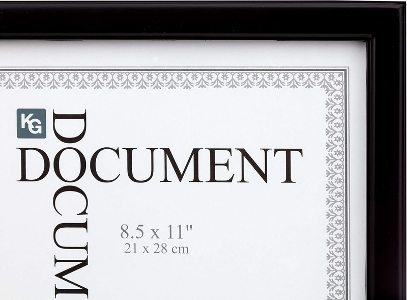 KG Caspian Document Frame - Black, 8.5" x 11", 24-Pack gallery