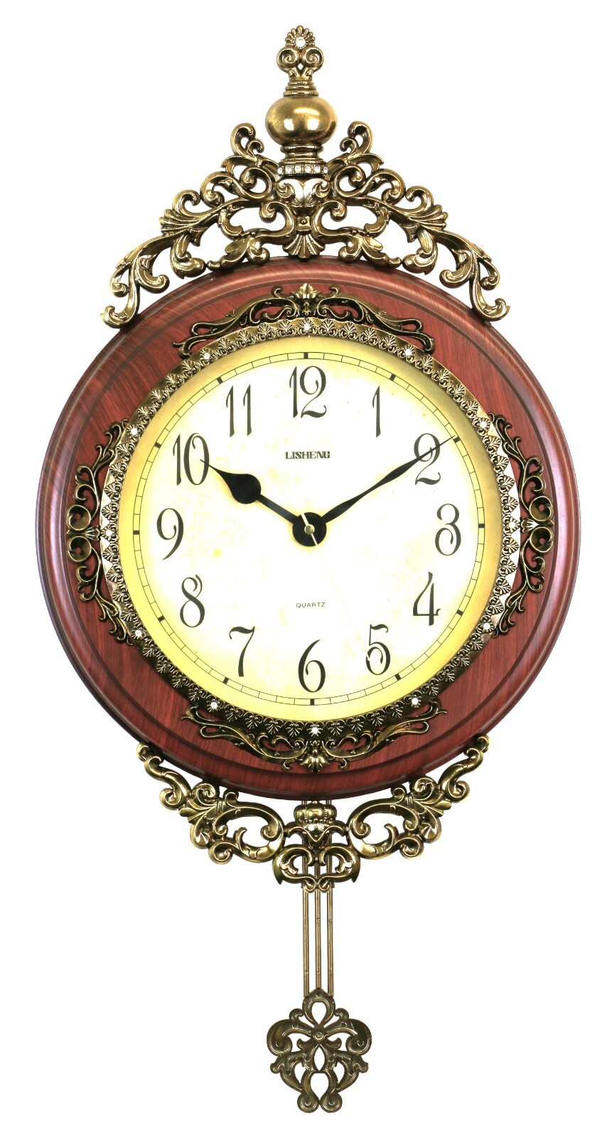 Victorian Style Ornate Pendulum Wall Clock gallery