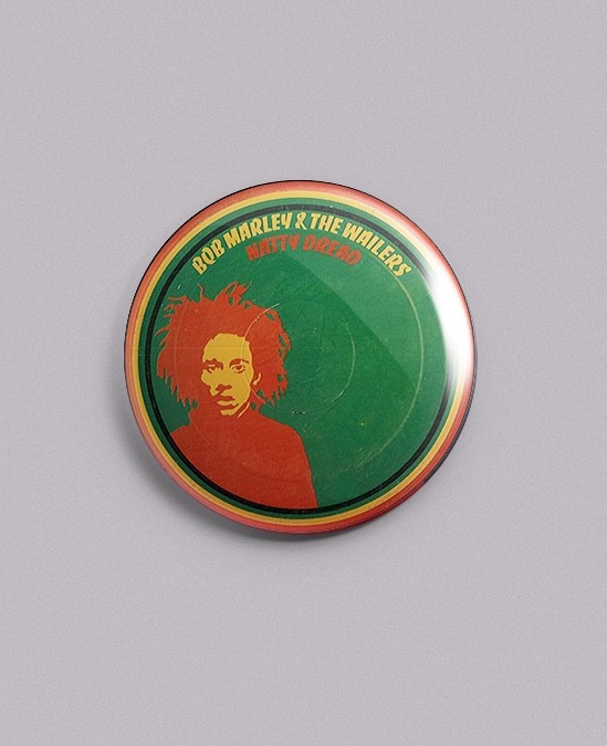 Bob Marley - Natty Dread - 1.25" Pin, Badge, Button - FREE Shipping! gallery