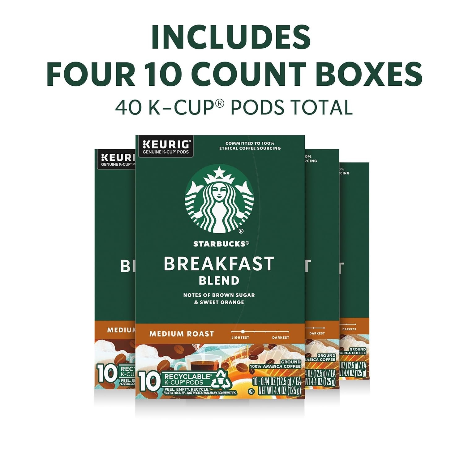 Starbucks Breakfast Blend Medium-Roast K-Cup Coffee Pods 40 Count Keurig.... gallery