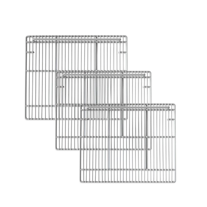 Replacement type three-piece shelf for commercial Freezer and Refrigerator gallery