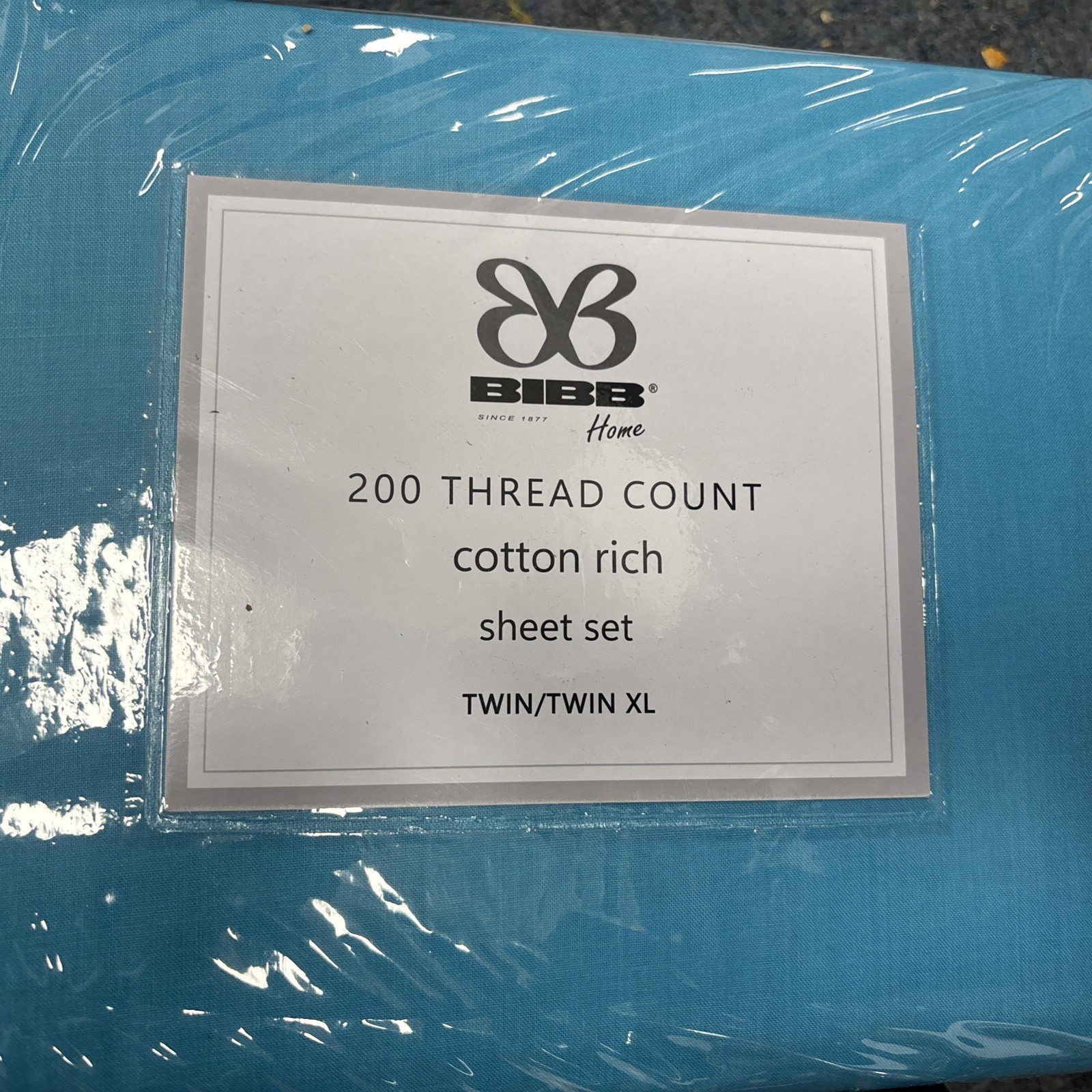 Twin XL Sheet Set BIBB 200 Thread Count BRAND NEW EXTRA DEEP FITTED AQUA gallery
