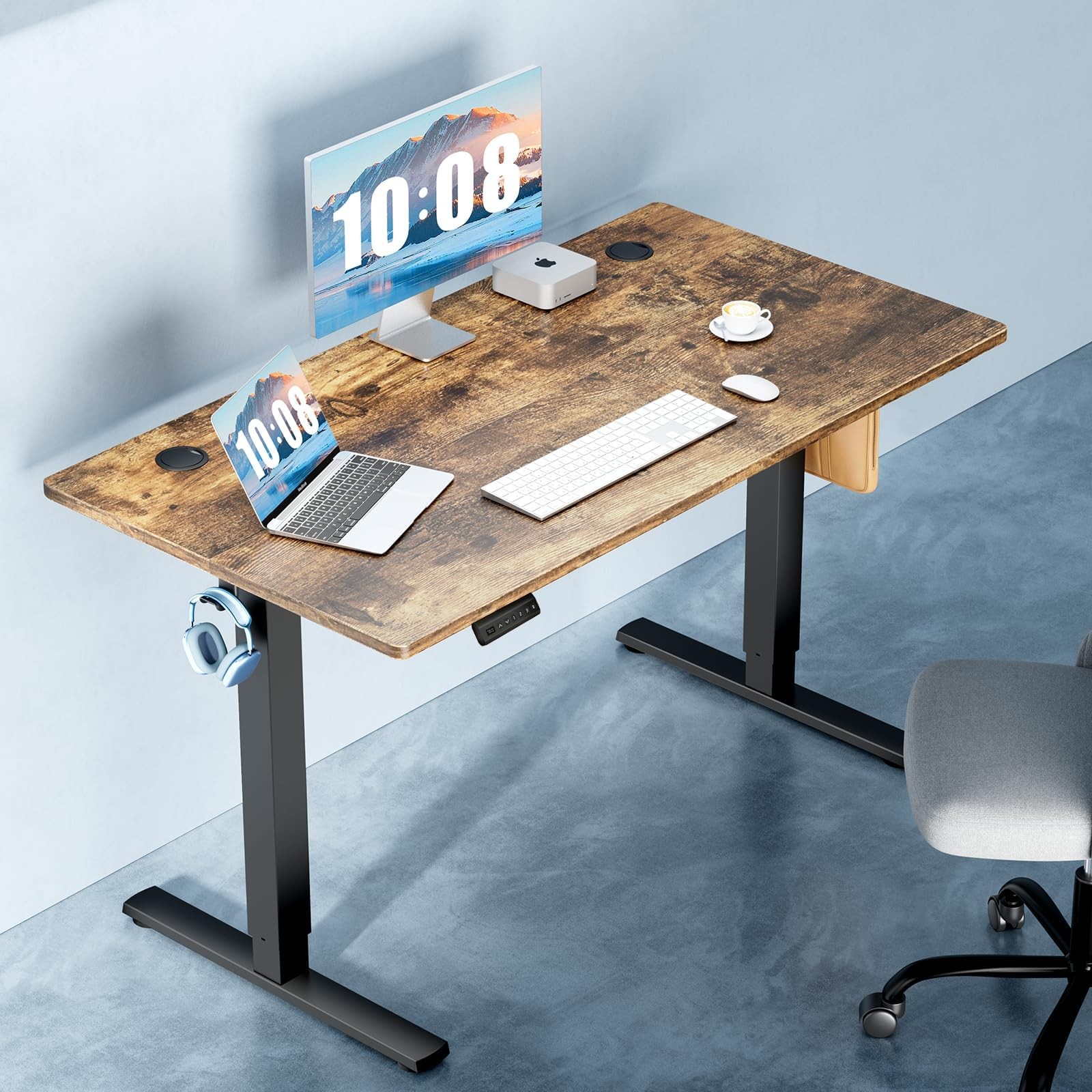 DUMOS 40 Inch Electric Standing Desk Height Adjustable, Sit to Stand Up Compu... gallery
