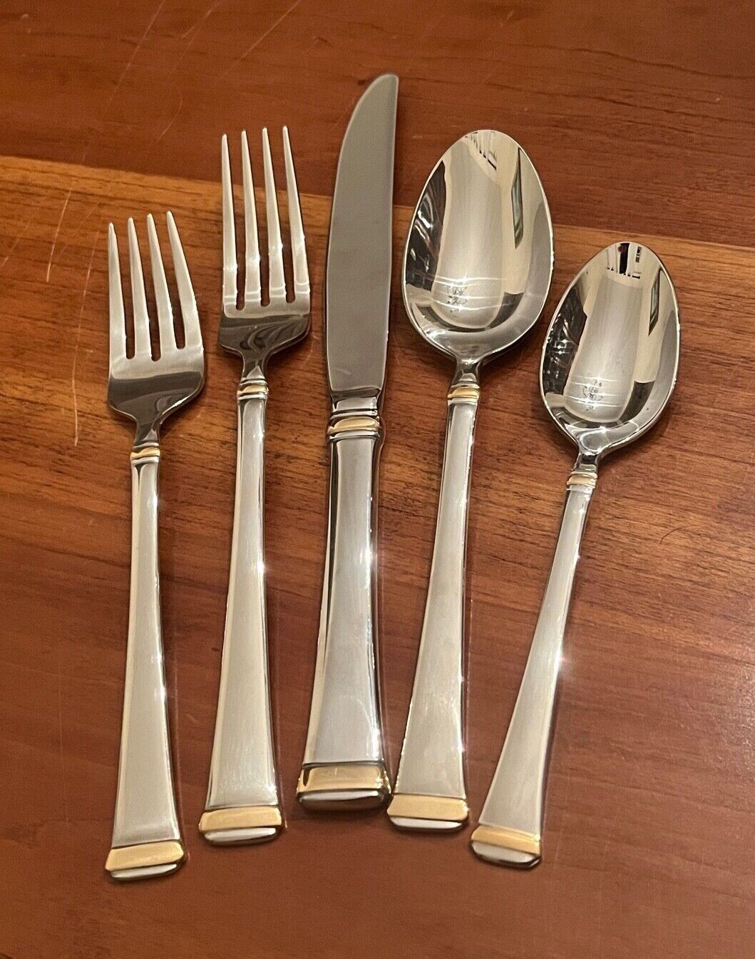 Mikasa GOLD ACCENT HARMONY Stainless Flatware - NEW - Choice gallery