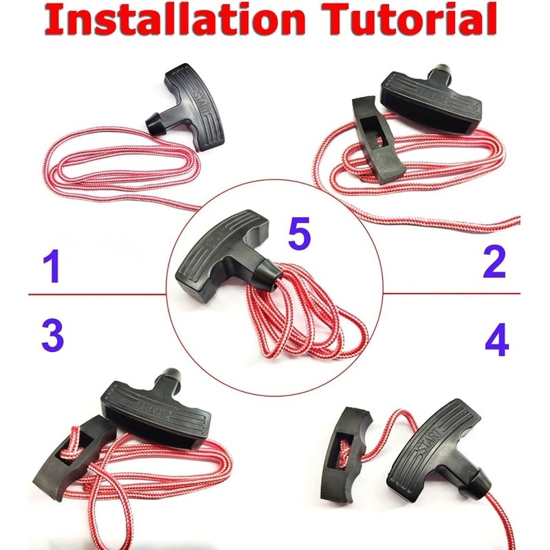 Emergency Manual Release Rope Handle Kit Garage Door Opener 1M Pull Cord New gallery