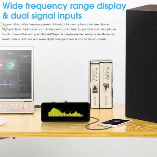 Hi-end OLED Sound Level Meter Display Audio Spectrum Digital Analyzer For Home gallery