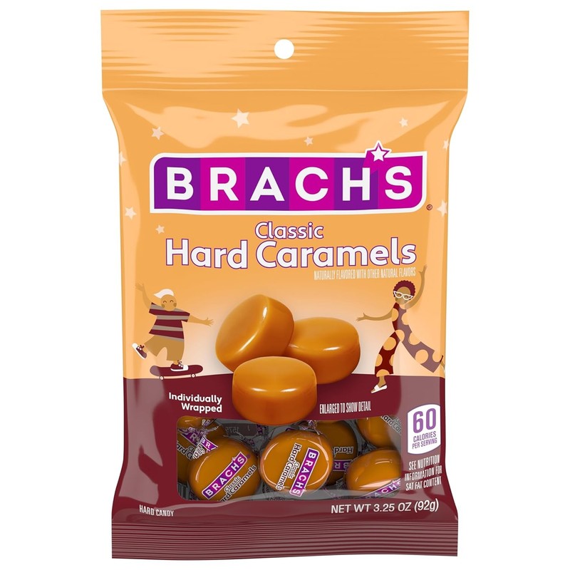 Brach's Nips Caramel Flavored Hard Candy, 3.25 oz, Pack of 12 Packaging May Vary gallery