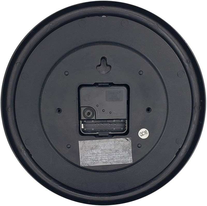 Backwards Wall Clock 9" Reverse Counter Clockwise Time - Gag Joke Prank Gift Toy gallery