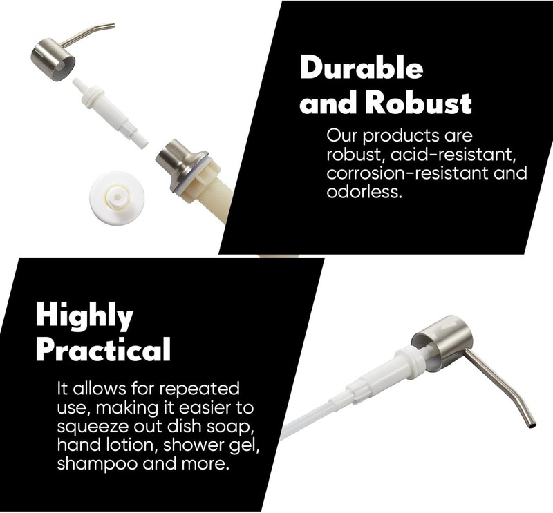 Replacement Liquid Soap Dispenser Pump Only, 12 Inch Sink Soap Pump Repair Parts gallery