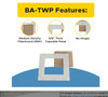 8" x 8" Tapeable Wall Access Panel for 5/8" Drywall Primed Frame, Medium Density gallery