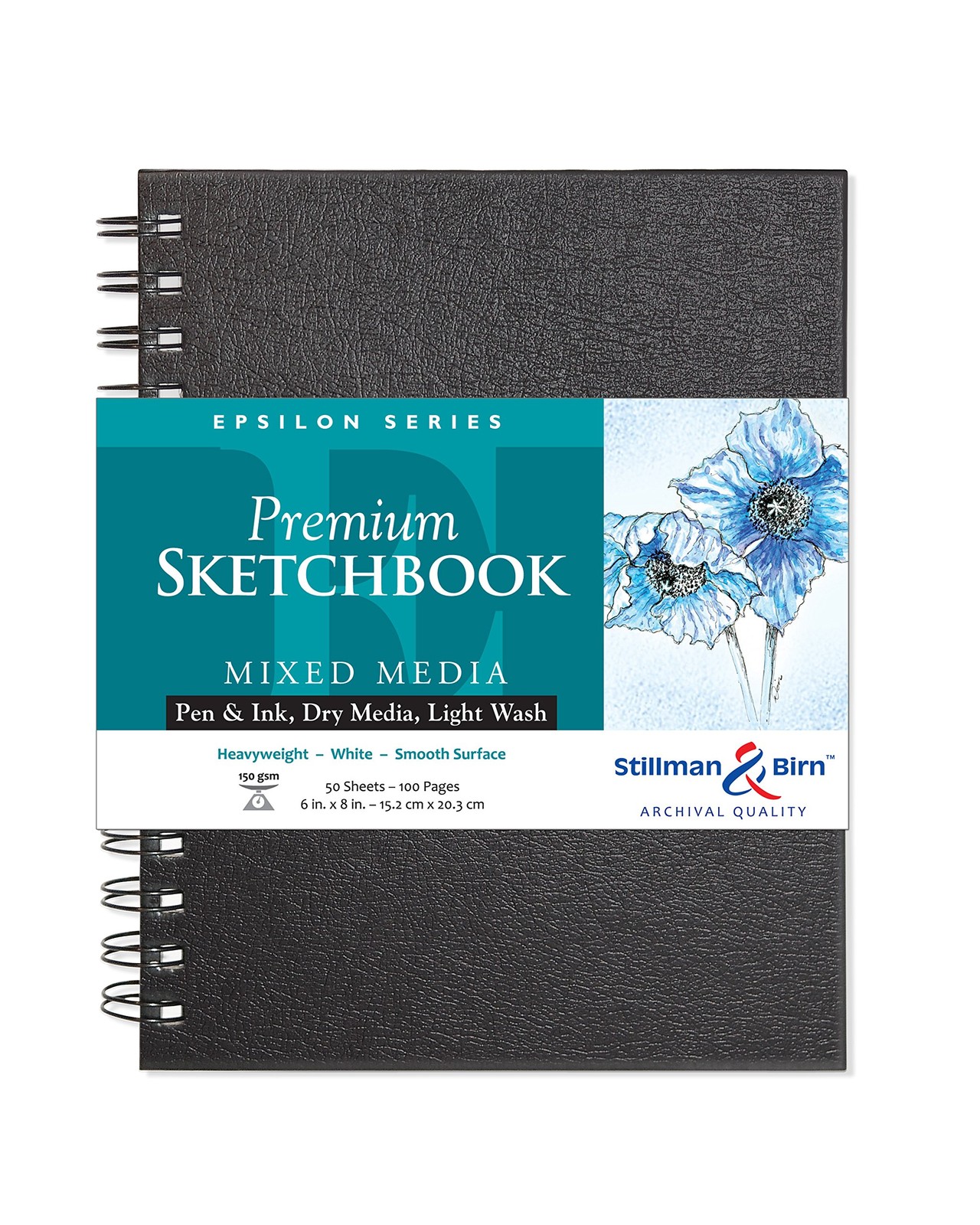 Stillman & Birn Epsilon Series - Wirebound Sketchbook - Portrait 6 x 8 - 150gsm gallery