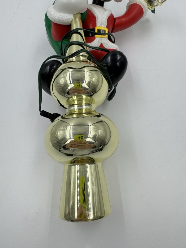 Vintage Mr Christmas Mickey Mouse Santa Tree Topper UNTESTED MISSING PLUG gallery