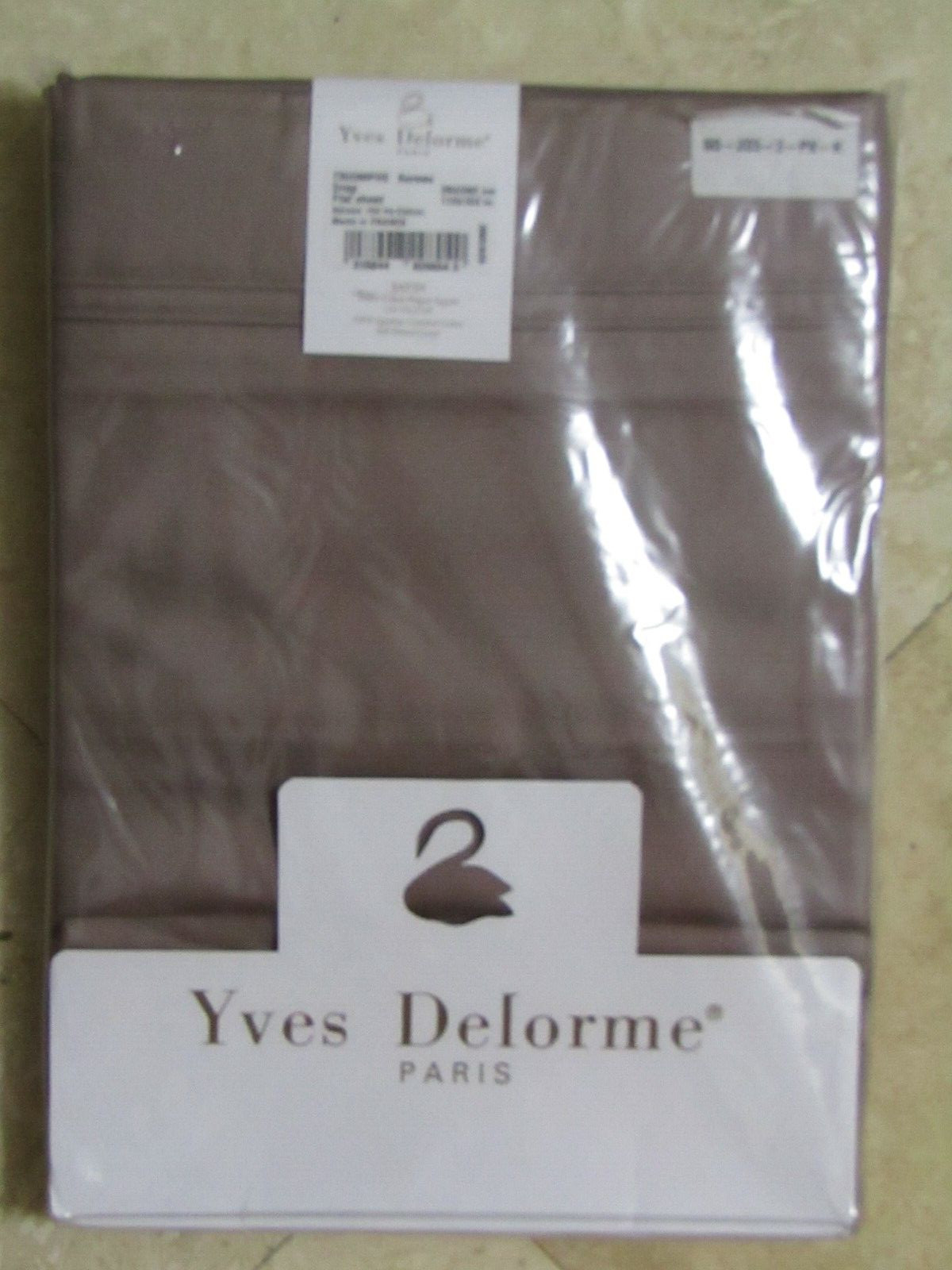 NIP Yves Delorme Paris Triomphe Flat Sheet in Sureau - King Cotton Sateen gallery