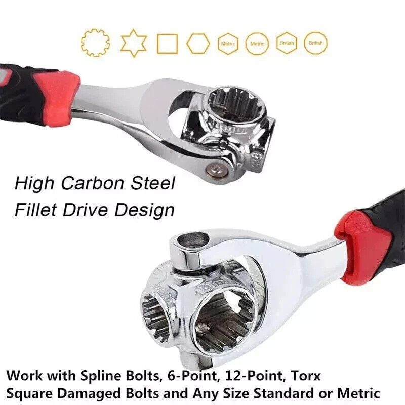 52 in 1 Universal Wrench Multi-Function Socket Tiger Spanners Adjustable Tools gallery