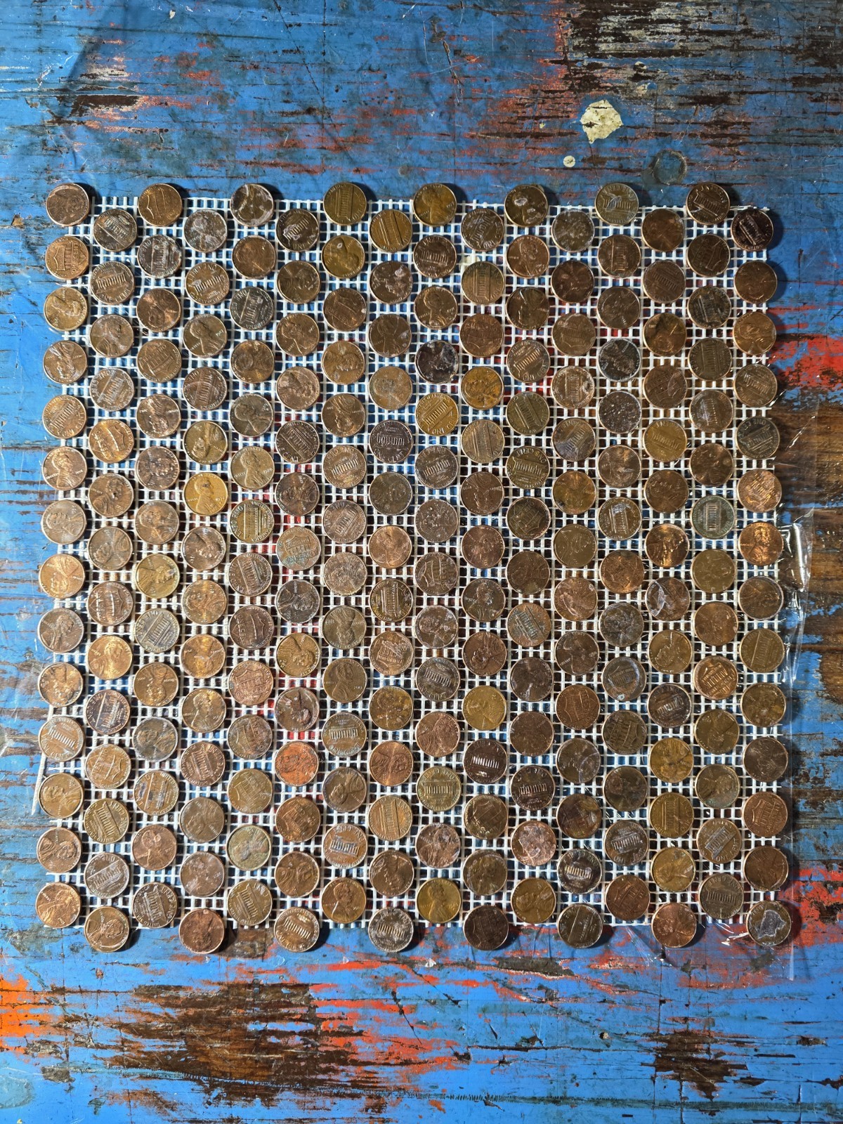US Copper Circulated Penny LARGE Tile Sheets - Antiqued - for Floor or Wall Art gallery