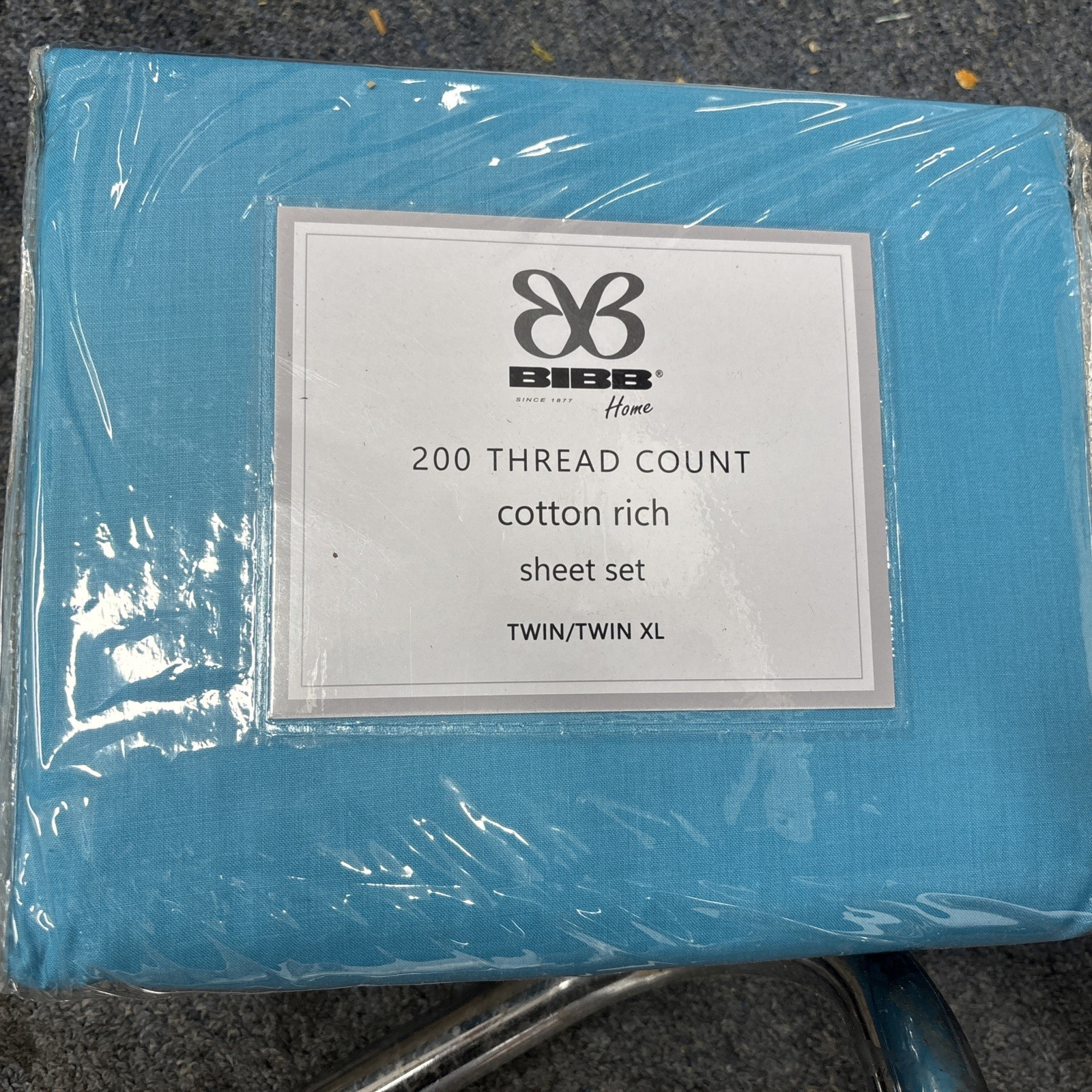 Twin XL Sheet Set BIBB 200 Thread Count BRAND NEW EXTRA DEEP FITTED AQUA gallery