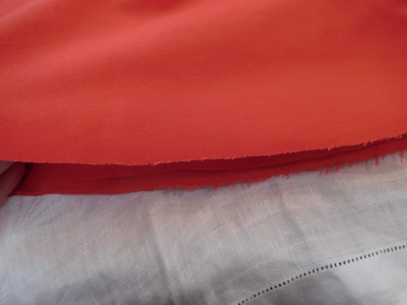 70" Round Tablecloth Light Red Cotton Blend Fabric UNHEMMED gallery