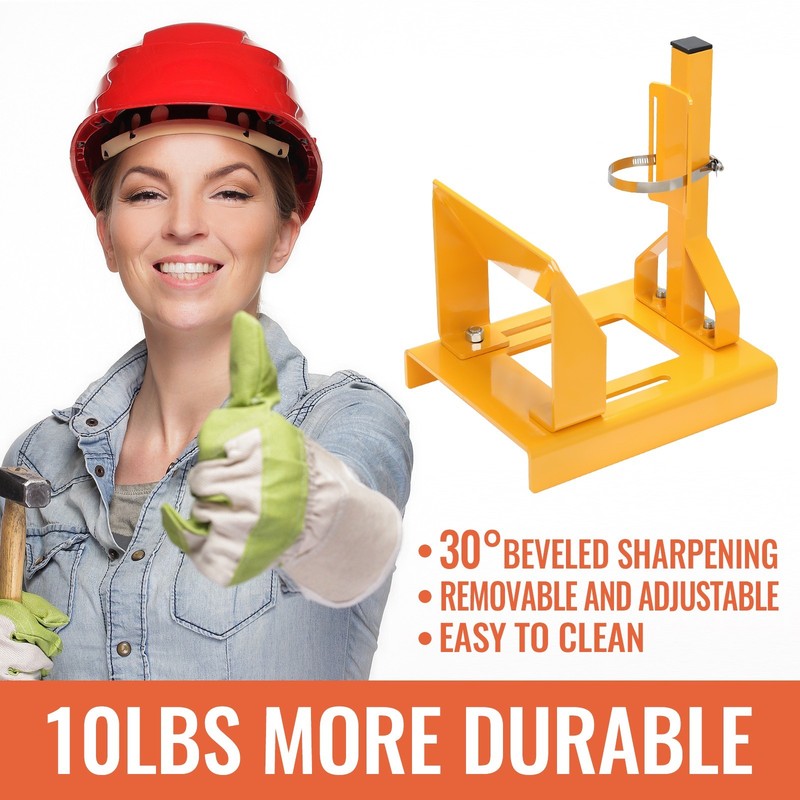 Lawn Mower Blade Sharpener Grinder Motor with Adjustable Ring Rust 30° Angle gallery