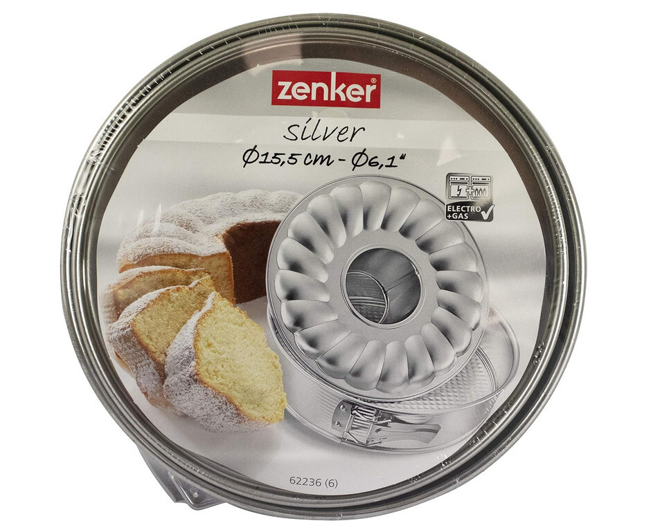 Zenker Mini Cake Tin Plate with Double Bottom Tinplate Ø15,5x4,5 cm gallery