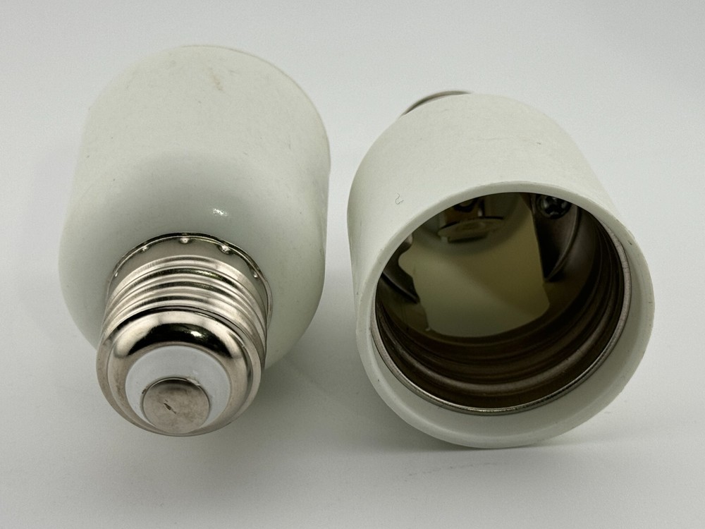 Rebaydo™ 2pcs E26 E27 male to E39 E40 female Converter