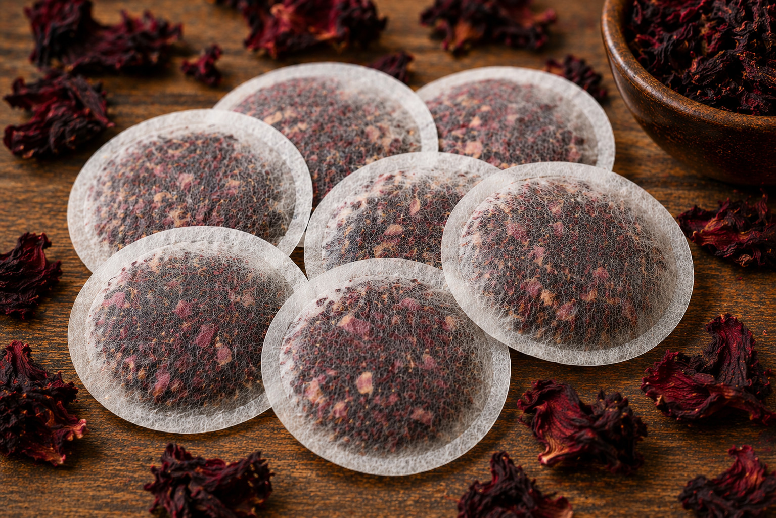 Organic Hibiscus Tea Bags - Caffeine Free Herbal Tea gallery
